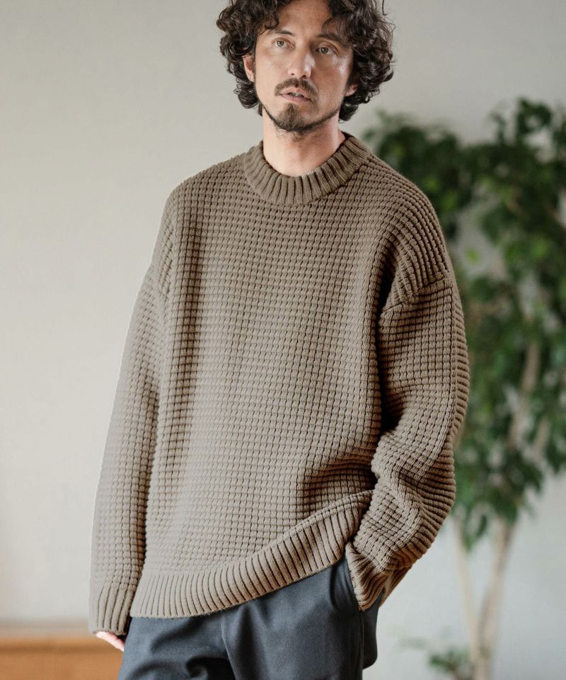 Magine(マージン)】AZEAMI MOCK NECK KNIT PULLOVER ニット(MGN-232