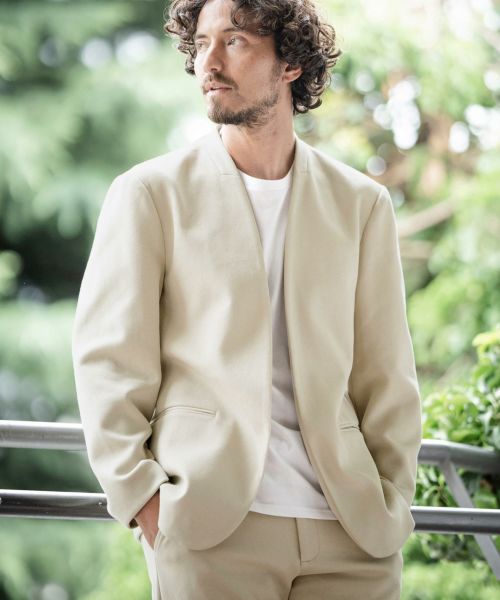 Magine(マージン)】BRUSHED STRETCH NYLON STAND COLLAR BLOUSON