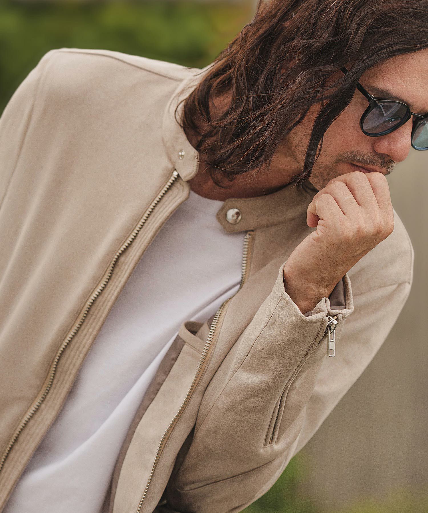 50%OFF【CAMBIO(カンビオ)】フェイクスウェードシングルライダース