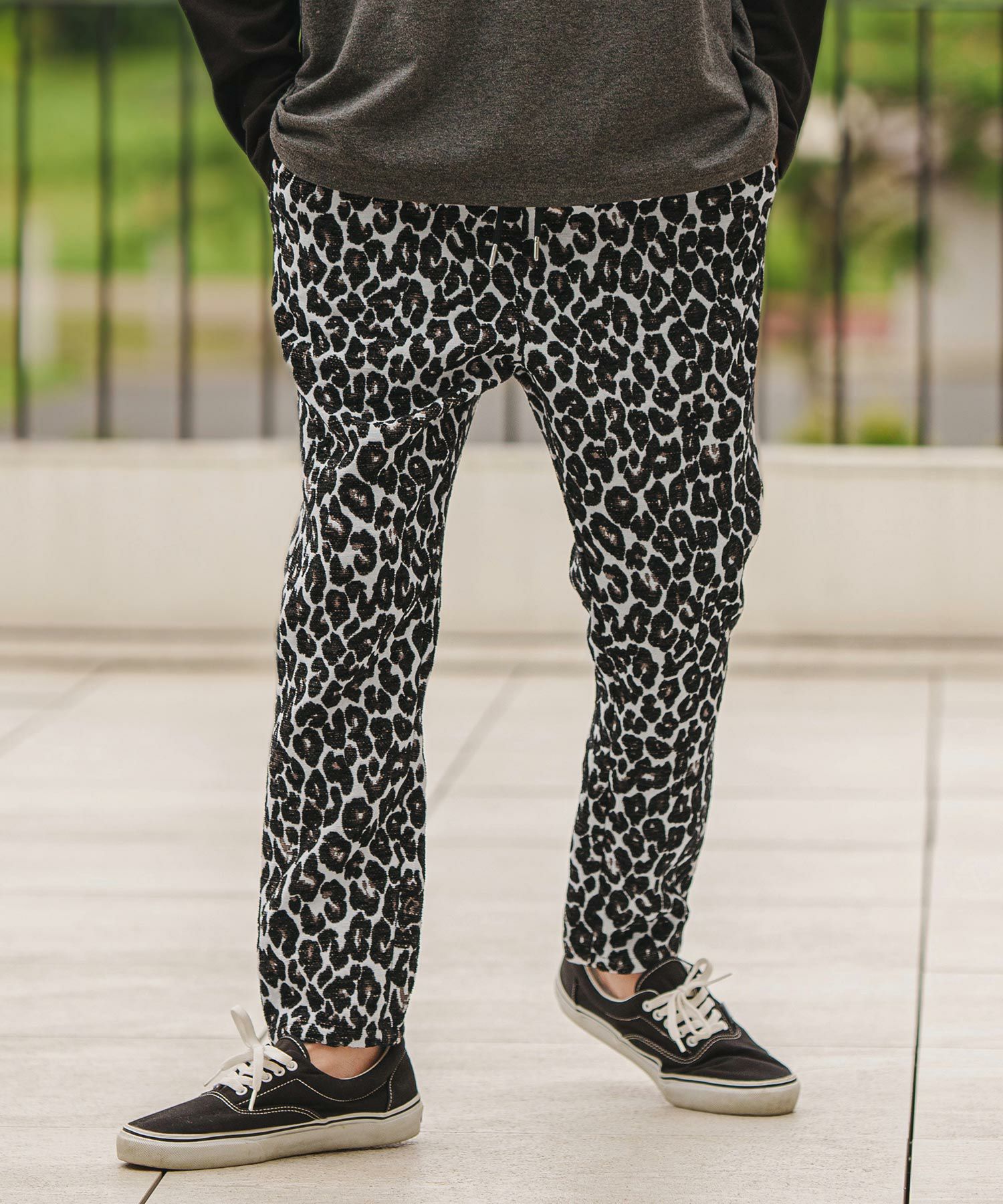 【CAMBIO(カンビオ)】 レオパード柄パンツ(MIU-242-041) CAMBIO(カンビオ)】Leopard Jacquard Pants レオパード柄パンツ(MIU