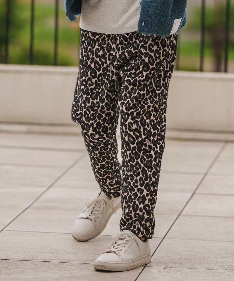 CAMBIO(カンビオ)】Leopard Jacquard Heavyweight Easy Pants イージー