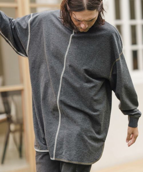 30%OFF【CAMBIO(カンビオ)】MINI URAKE Center Switch Pullover スウェット(A12723cmb)