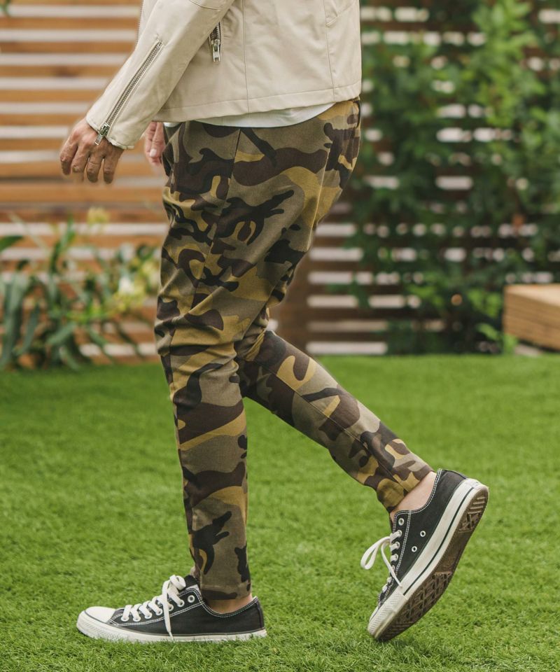 CAMBIO(カンビオ)】Camouflage Stretch Twill Jodhpurs Pants