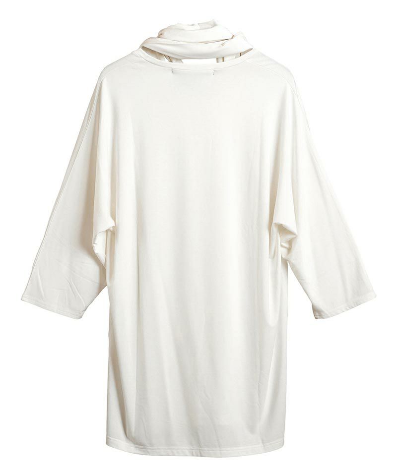 70%OFF【NO ID.(ノーアイディー)】ｽﾄｰﾙ付ﾄﾞﾙﾏﾝｽﾘｰﾌﾞU-N-T カットソー