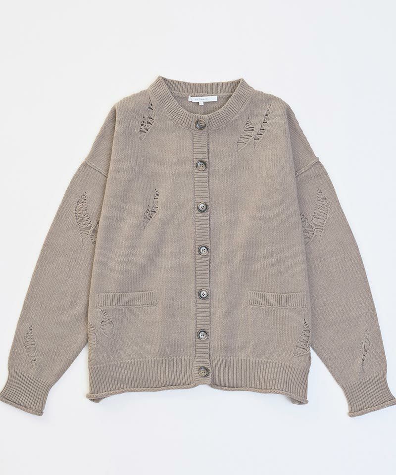 VICTIM(ヴィクティム)】DAMEGE KNIT CARDIGAN カーディガン(VTM-23-K