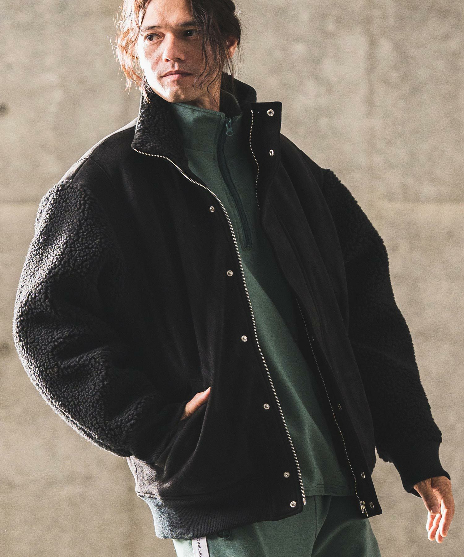 60%OFF【GLIMCLAP(グリムクラップ)】Fake mouton × boa fabric stand