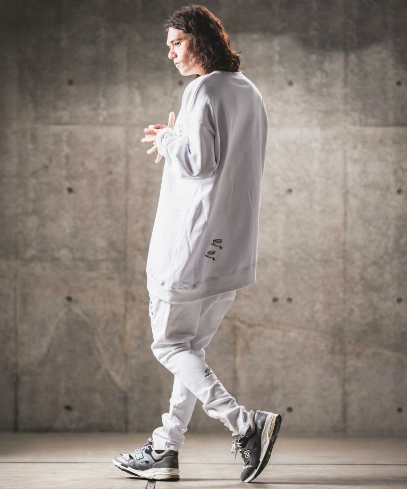 GLIMCLAP(グリムクラップ)】 Embroidered sweat pants スウェット 