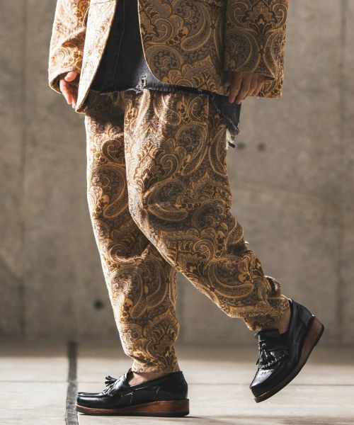 50%OFF【GLIMCLAP(グリムクラップ)】Gobelins tapestry balloon silhouette pants バルーンパンツ(15-086-gla-cd)