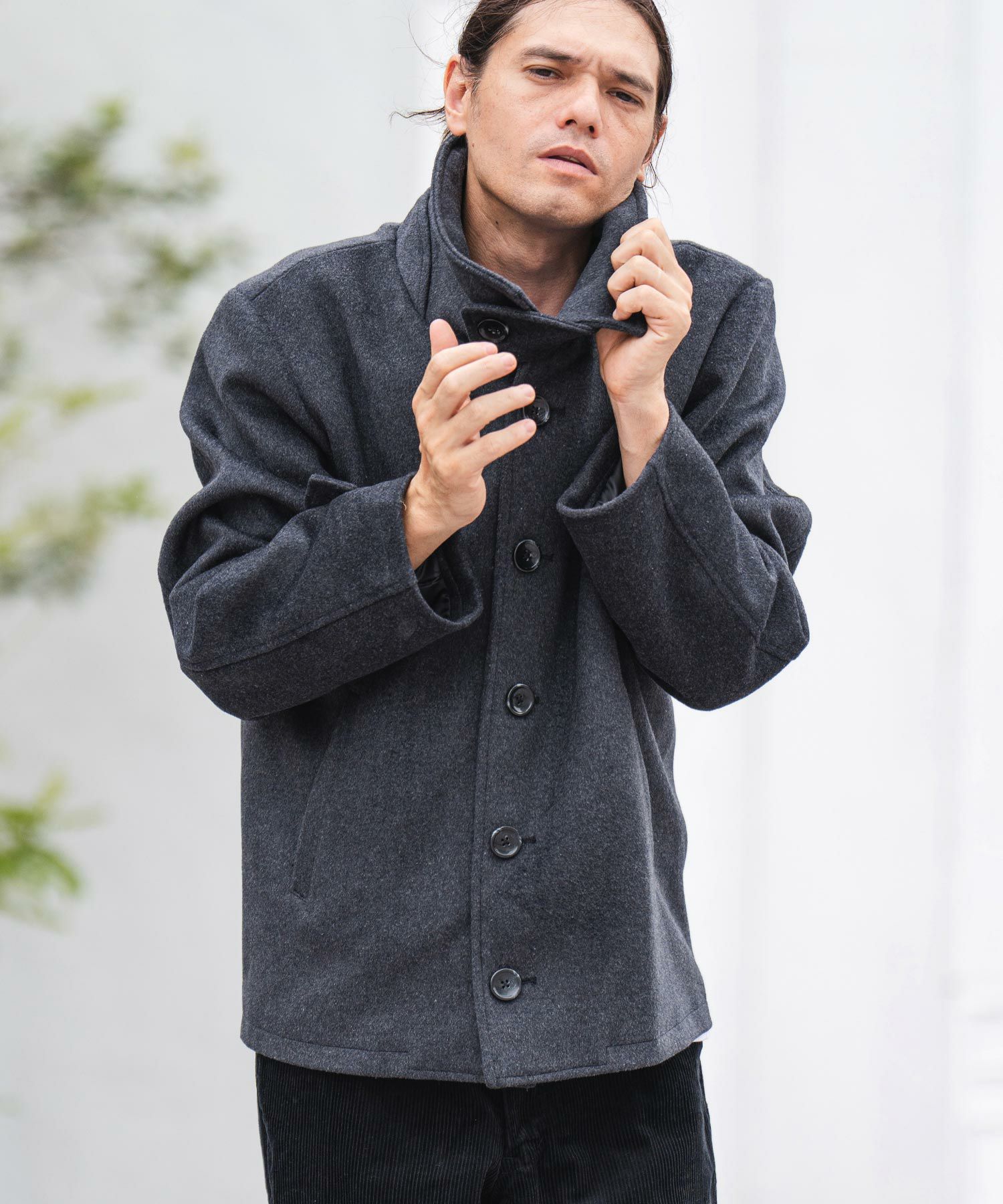 30%OFF【CAMBIO(カンビオ)】メルトンシングルPコート(CMB-R0039 