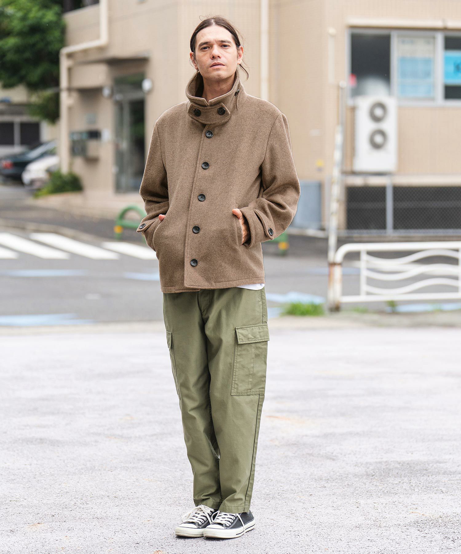 30%OFF【CAMBIO(カンビオ)】メルトンシングルPコート(CMB-R0039 