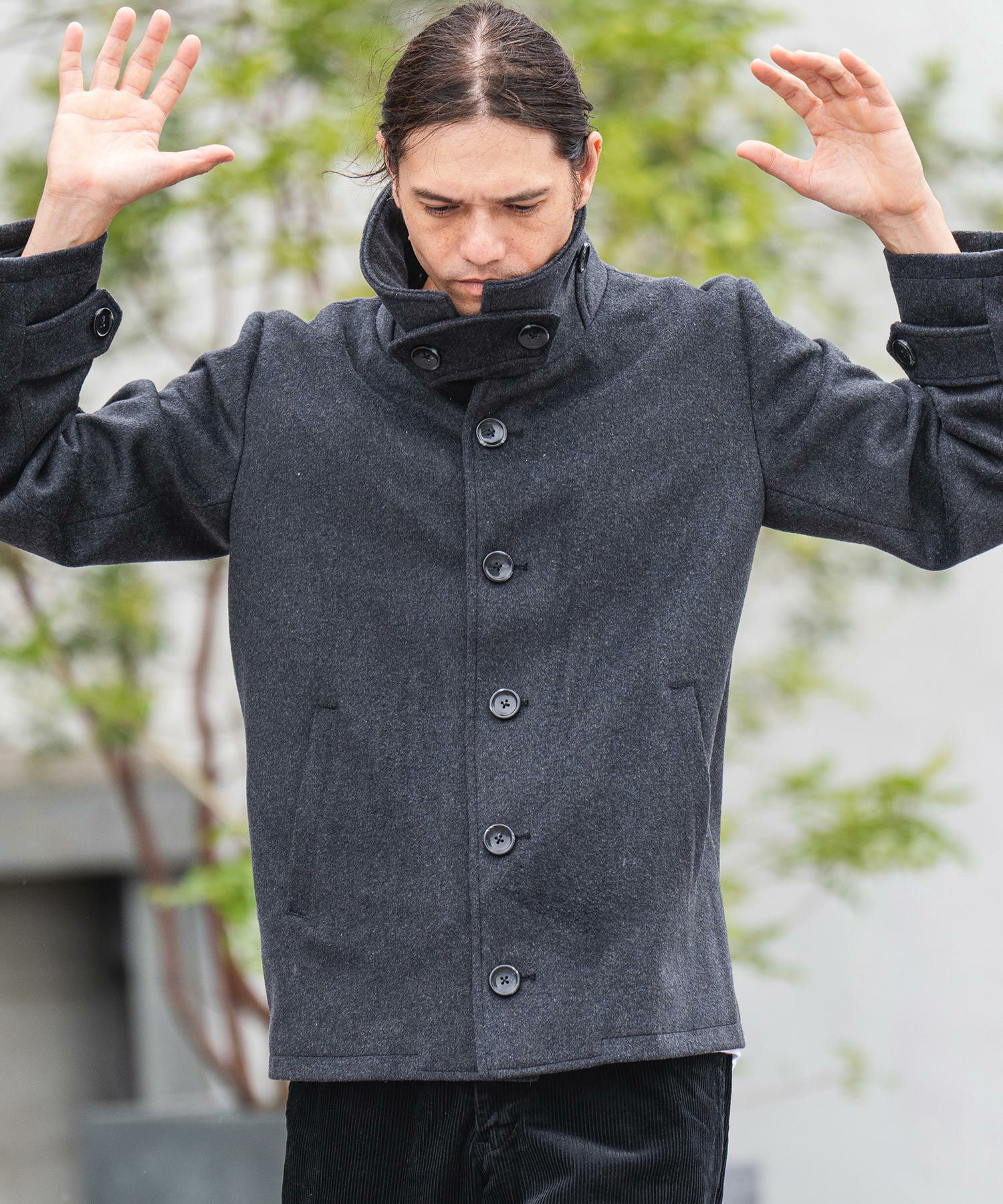 30%OFF【CAMBIO(カンビオ)】メルトンシングルPコート(CMB-R0039 
