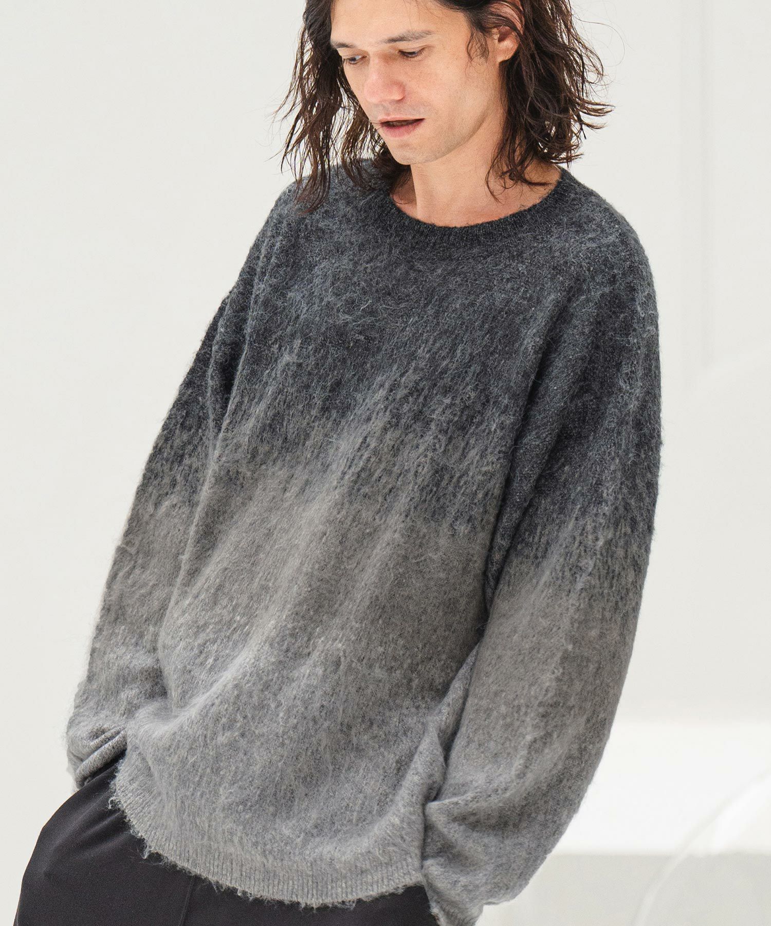 30%OFF【CAMBIO(カンビオ)】グラデーションモヘアニットプルオーバー  