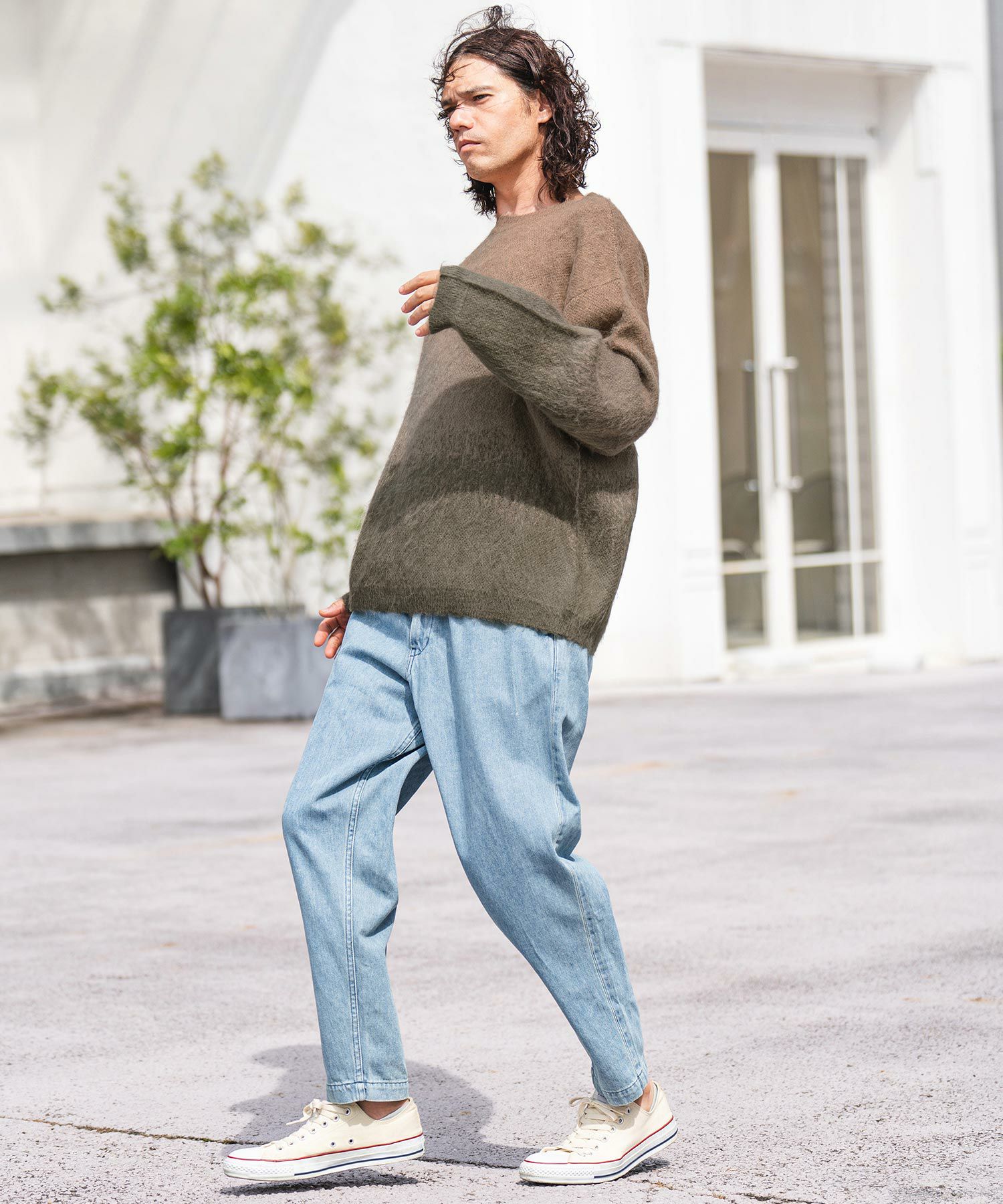 30%OFF【CAMBIO(カンビオ)】グラデーションモヘアニットプルオーバー  