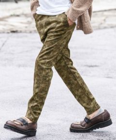 CAMBIO(カンビオ)】Micro Brush Camouflage Pants ジョガーパンツ