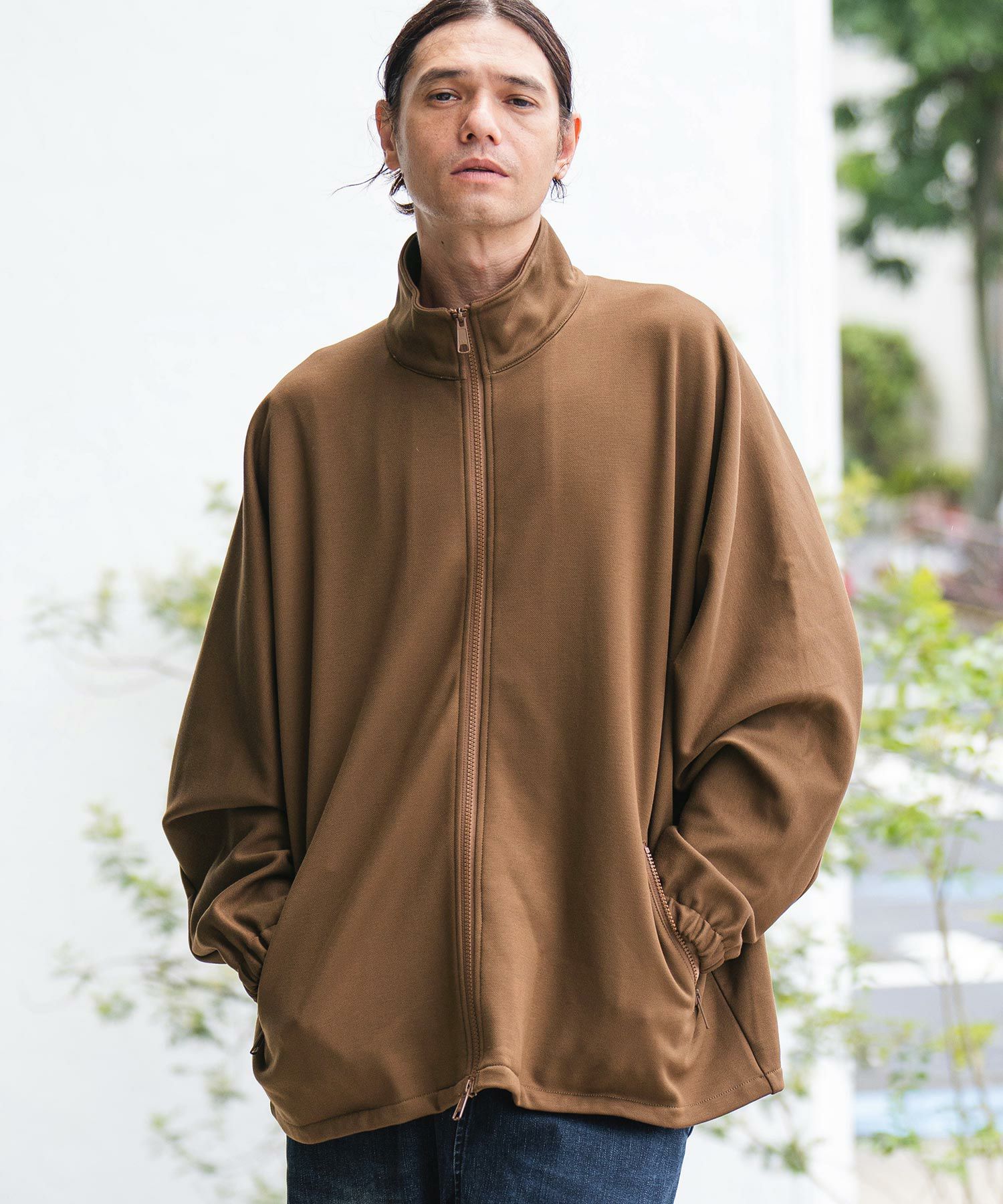 30%OFF【CAMBIO(カンビオ)】Bonding Fleece Kersey Dolman Sleeve 