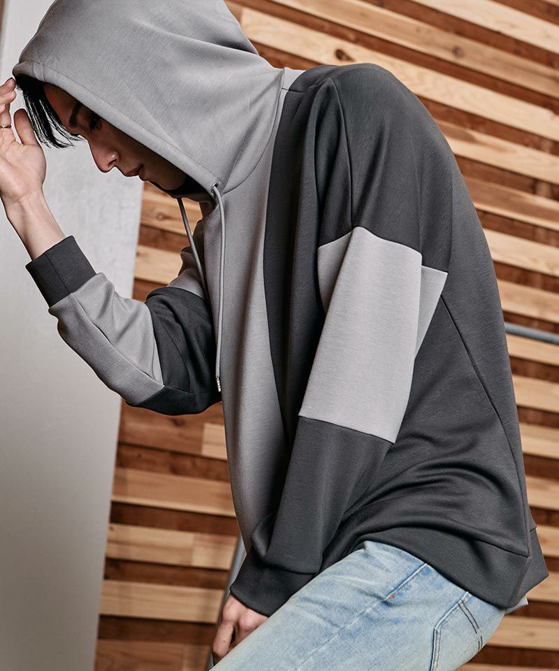 60%OFF【NO ID.(ノーアイディー)】ｽｲｯﾁﾝｸﾞBIGﾊﾟｰｶ(853006-521T