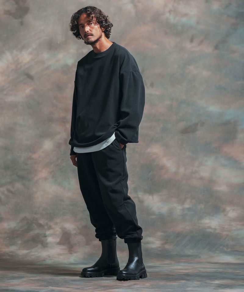 50%OFF【Jih Nunc(ジーヌンク)】フリーススウェットリブパンツ(JIH