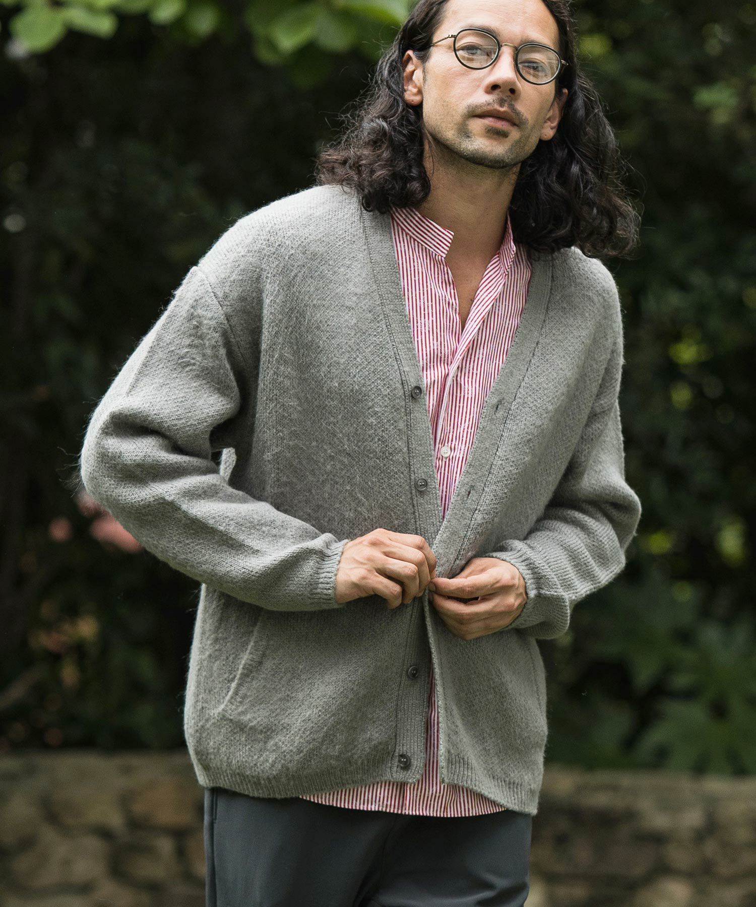 50%OFF【CAMBIO(カンビオ)】モヘア調シャギーカーディガン(CA03-35300  