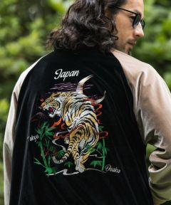 CAMBIO(カンビオ)】Tiger Embroidery Souvenir Jacket