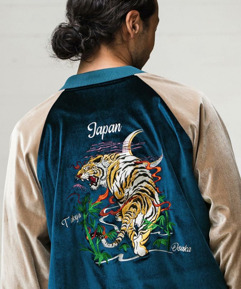 CAMBIO(カンビオ)】Tiger Embroidery Souvenir Jacket スカジャン