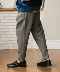 CAMBIO(カンビオ)】Ponti Suede Tapered Pants テーパードパンツ