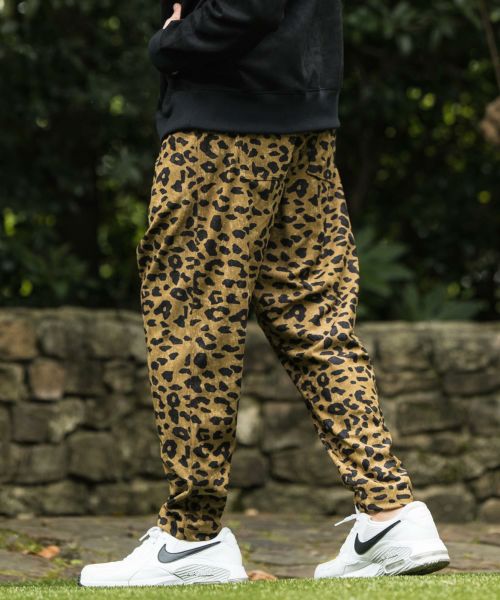 CAMBIO(カンビオ)】Leopard Jacquard Heavyweight Easy Pants イージー