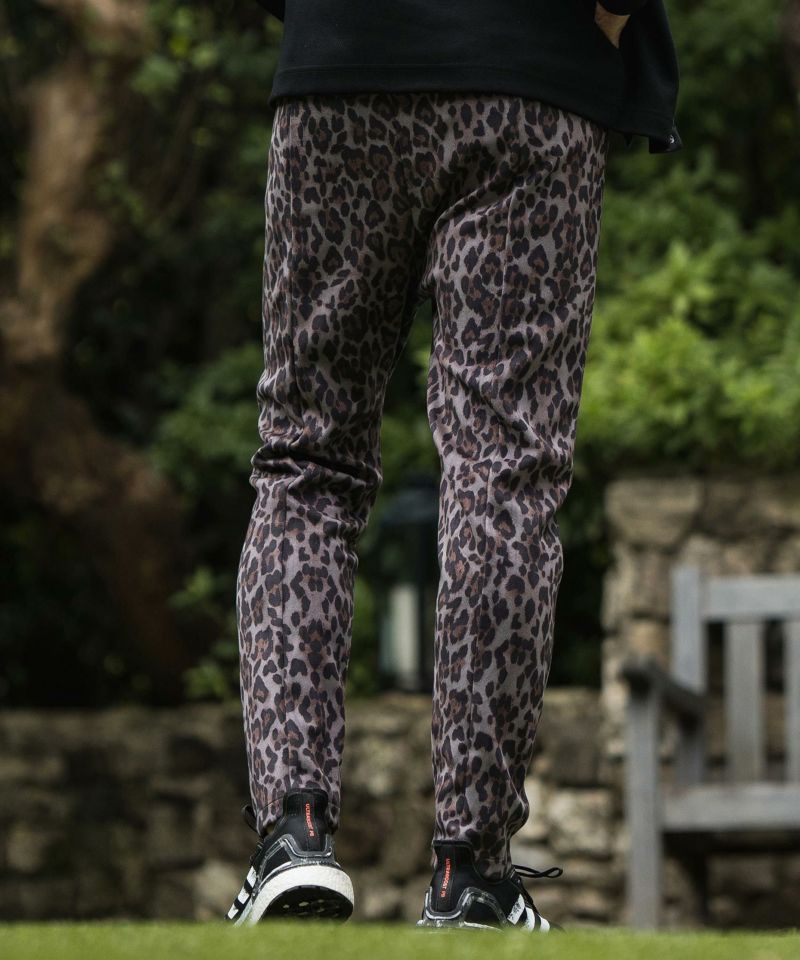 50%OFF【CAMBIO(カンビオ)】Micro Brushed Leopard Pants
