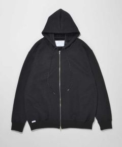 50%OFF【SUPERTHANKS(スーパーサンクス)】Zip-up knitted hoodie(Double face dobby)  パーカー(ST234CS03) | CAMBIO カンビオ