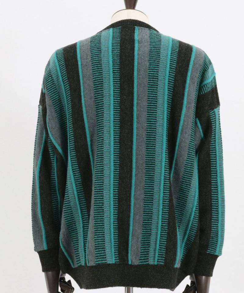 れなむ 50%OFF【ANGENEHM(アンゲネーム)】マルチストライプニットプルオーバー