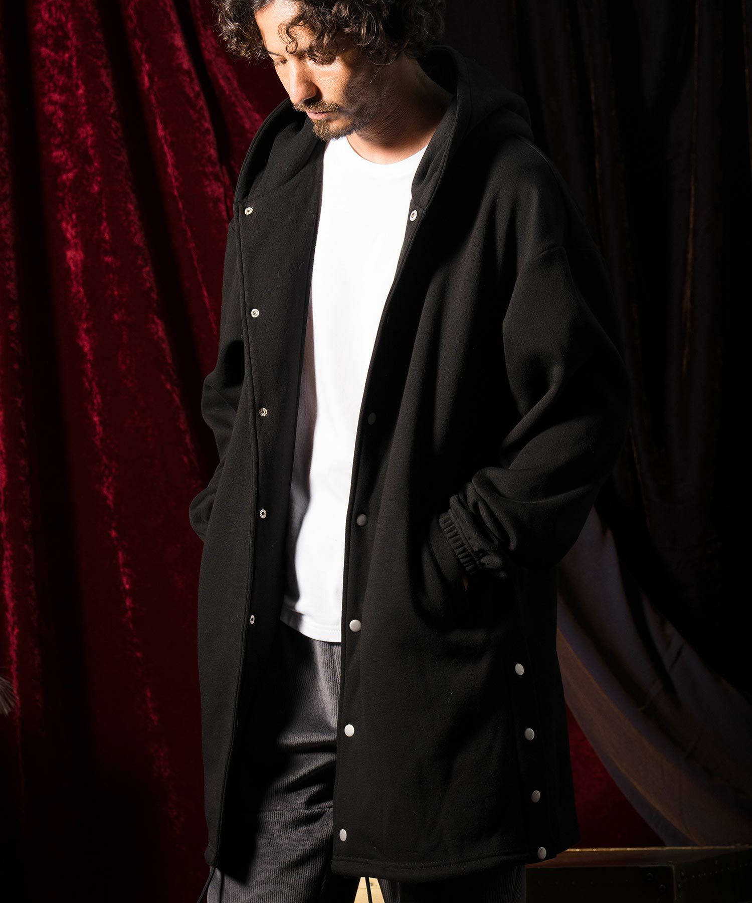 50%OFF【ANGENEHM(アンゲネーム)】Shaggy lining material open-front