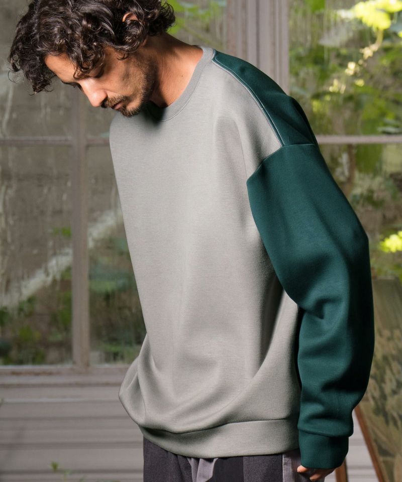 ANGENEHM(アンゲネーム)】Double knit material one arm color scheme