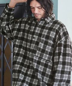 ADAM PATEK(アダムパテック)】brushed check looose shirt シャツ