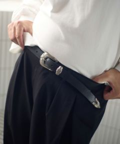 ADAM PATEK(アダムパテック)】italian leather belt ベルト