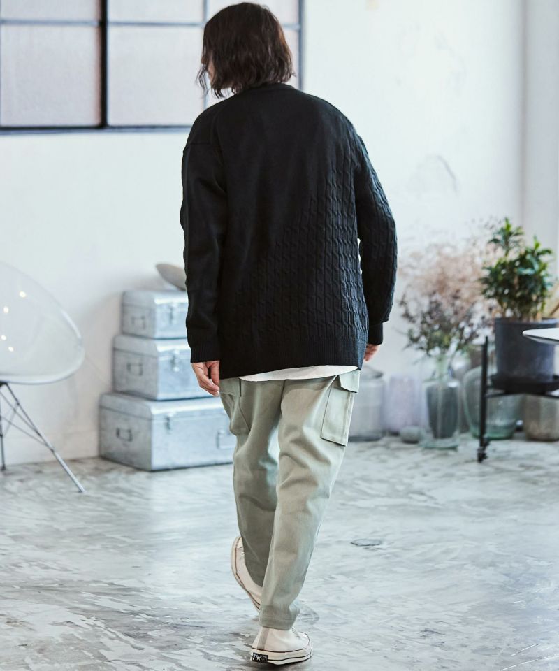 CAMBIO(カンビオ)】Vintage Like Hickory Denim Balloon Pants