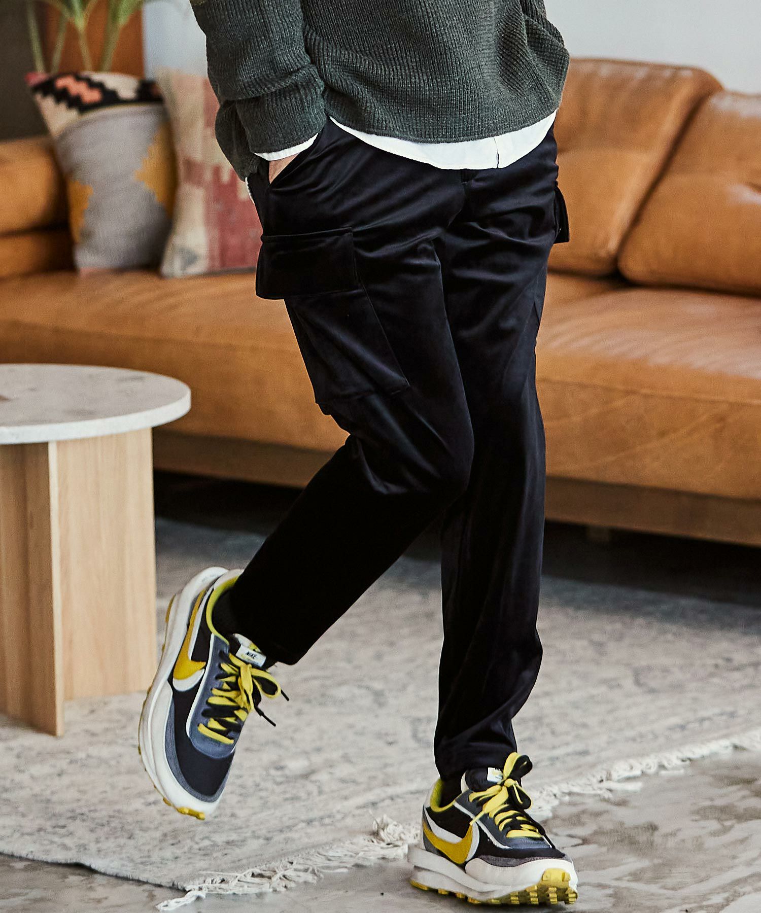 50%OFF【CAMBIO(カンビオ)】ベロアカーゴパンツ | CAMBIO カンビオ