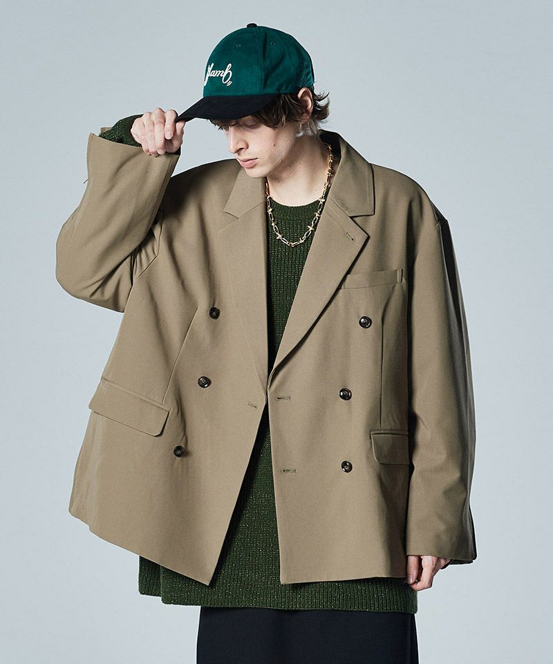 【glamb】グラム ダブル テーラードジャケット セットアップ 半袖 M glamb セットアップ Half Sleeves Double JKT / ハーフスリーブ