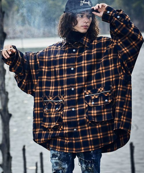 glamb(グラム)】【予約販売12月上旬～中旬入荷】4XL Check SH フォー