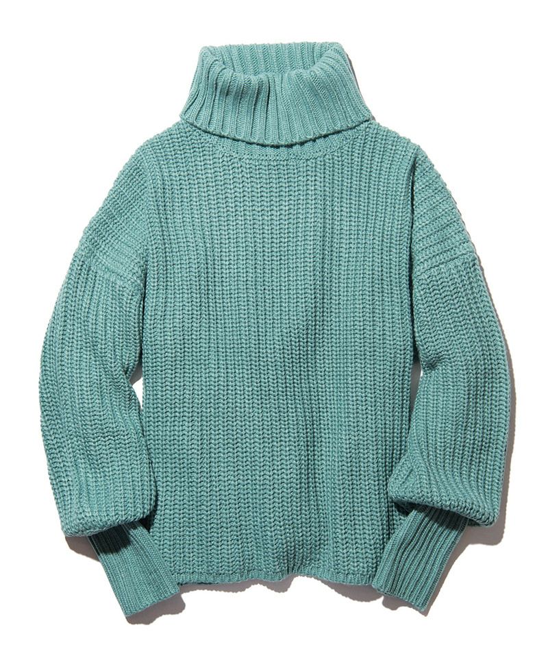 glamb(グラム)】Turtle Neck Creed Knit タートルネッククリードニット