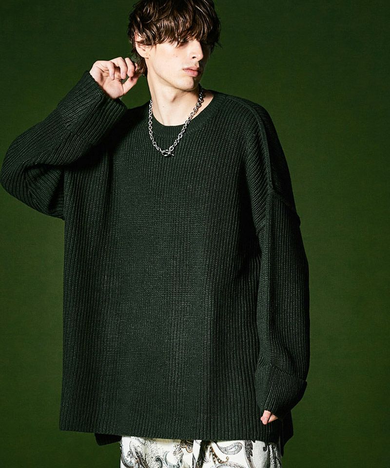 【glamb(グラム)】Side Slit Pullover Knit サイドスリットプルオーバーニット(GB0423-KNT13) | CAMBIO  カンビオ