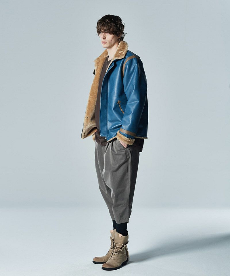 20%OFF【glamb(グラム)】Synth Mouton Biker JKT シンセムートン 