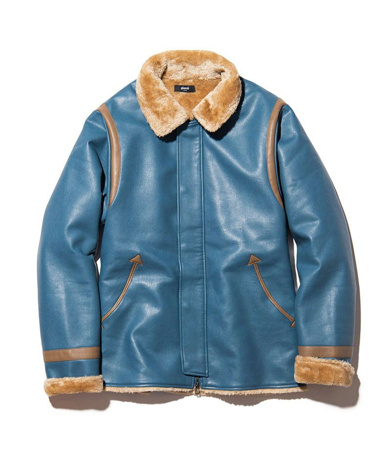20%OFF【glamb(グラム)】Synth Mouton Biker JKT シンセムートン 