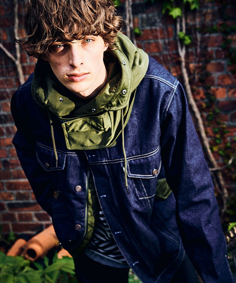 20%OFF【glamb(グラム)】Military Hood Denim JKT ミリタリーフード 