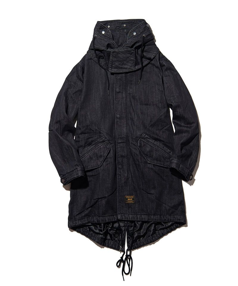 30%OFF【glamb(グラム)】Denim High Neck Mods Coat デニムハイネック 