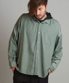 60%OFF【NO ID.(ノーアイディー)】ﾌｰﾄﾞ付ﾃﾝｾﾙﾃﾞﾆﾑBIG-SH シャツ(853006-545S) | CAMBIO カンビオ