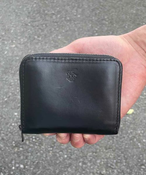 ADAM PATEK(アダムパテック)】shrink leather mini wallet 財布