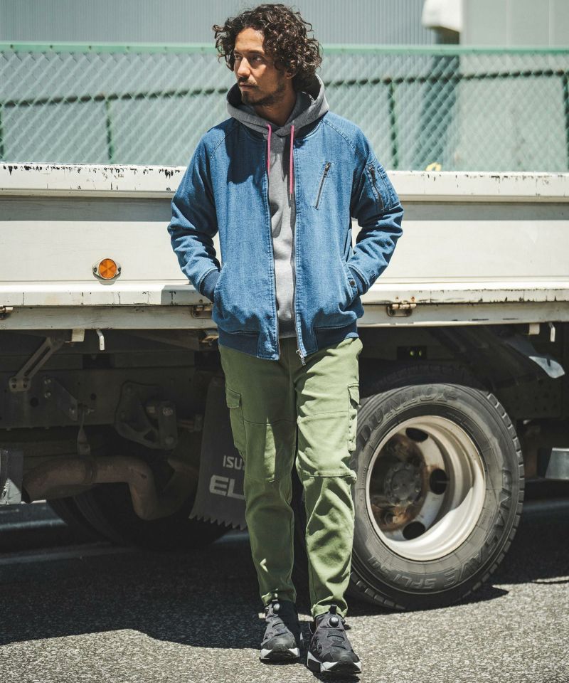 felkod(フィルコッド)】Tension Cardboard Knit Neon Accent Parka