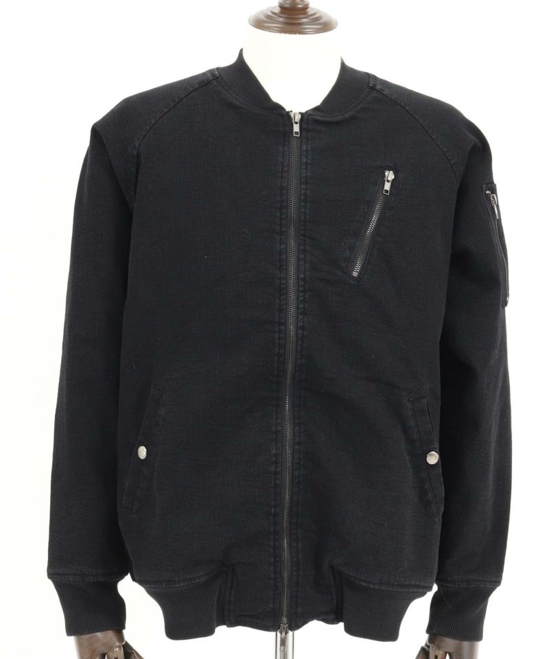 30%OFF【felkod(フィルコッド)】Stretch Denim MA-1 ジャケット 30%OFF【felkod(フィルコッド)】Stretch Denim MA-1 ジャケット