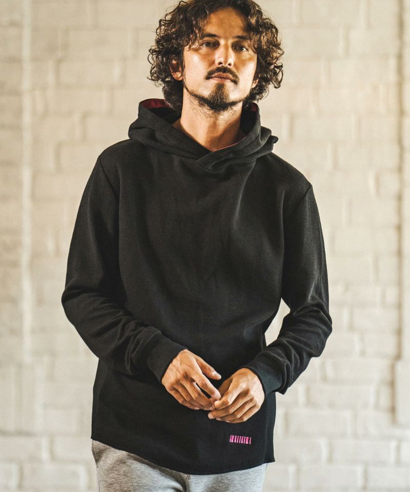 felkod(フィルコッド)】Neon Cord Cardboard Knit Parka