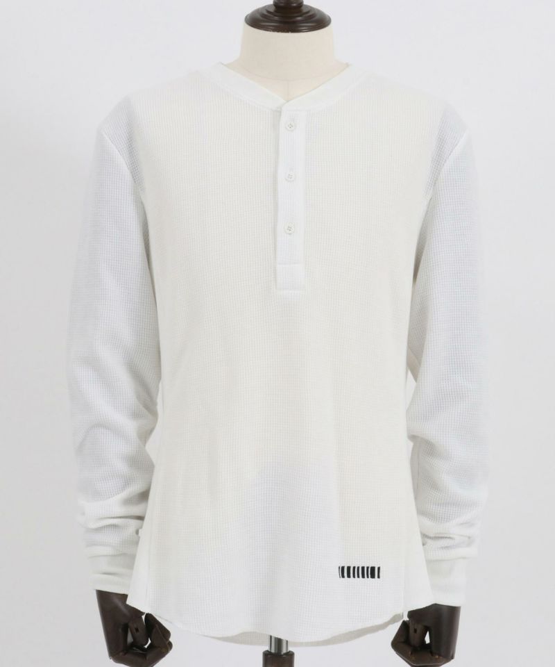 50%OFF【felkod(フィルコッド)】Neon Color Tape Waffle Henley