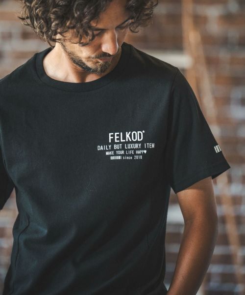 felkod(フィルコッド)】Dry Touch Concept Print Long Sleeve Tee